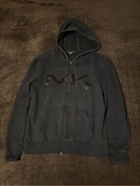 Michael Kors Black Zip-Up Hoodie